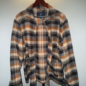 Ben Sherman Plaid Jacket in Black, Gray, and Tan